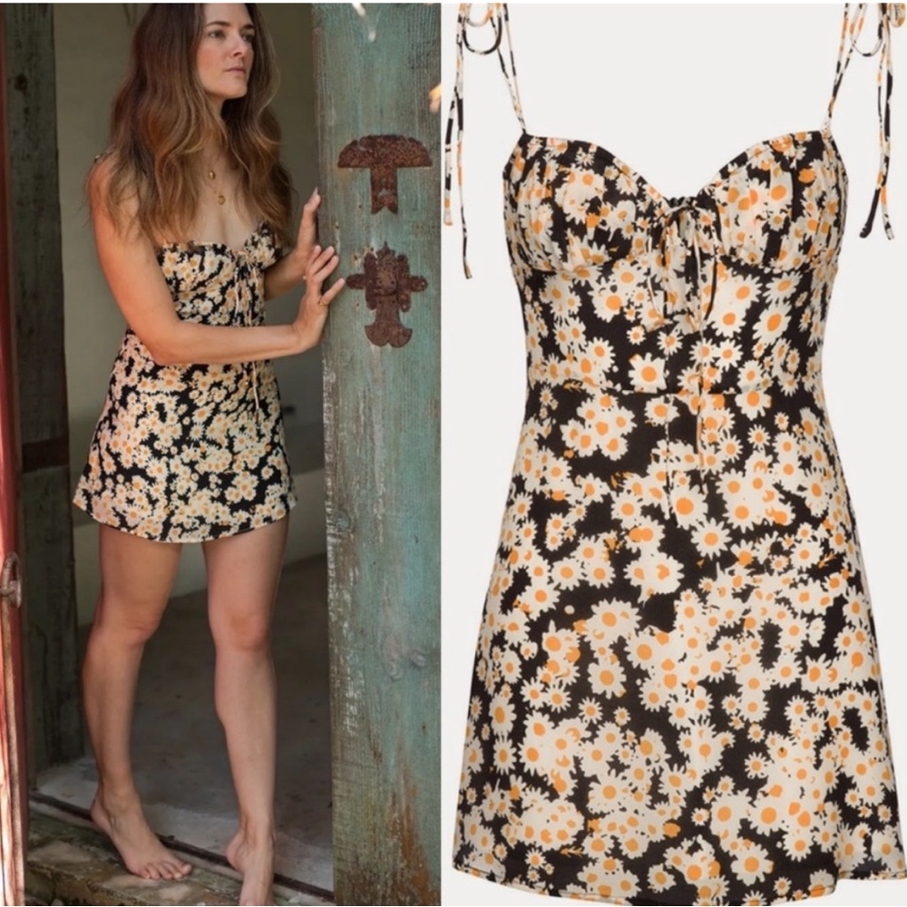 Rèalisation Par “The Devon” mini dress in Flower Power